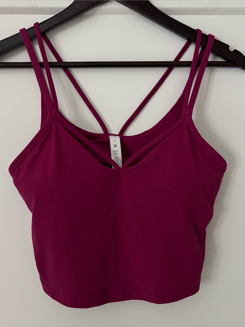 🔴 Lululemon Align Strappy Ribbed Tank Top, Magenta Purple